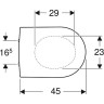 Комплект GEBERIT DUOFIX 458.125.21.1 UP100 с подвесным унитазом ICON RIMFREE 204060000 с сиденьем микролифт 574130000 458.125.21.114
