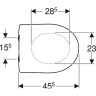 Комплект GEBERIT DUOFIX UP100 458.125.21.1 с подвесным унитазом RENOVA 203050000 с сиденьем микролифт 573025000 458.125.21.115